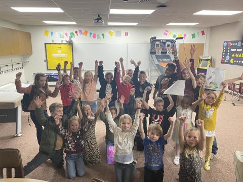 These terrific students each were chosen from the Principal's 200 Club board to go to the Leopard Lair.  Thank you for being good examples to everyone at Larsen Elementary!