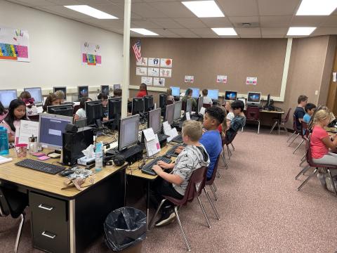 Larsen 5th graders have been working hard on their keyboarding skills these last few weeks.  The following students are going to move onto the district competition in April: Haizley Daniels, Danny Hausia, Thomas Smith, Matthew Solorzano, Isabella Becerra, Micah Beebe, Andre Rocha, Yael Solis.  Congratulations to all of them!