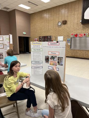 The 5th grade held their annual science fair. We had quite a few choose to complete a science fair project completely on their own. Many of these projects dove into the scientific process, where students made a hypothesis and had to create a procedure to find answers to their hypothesis. We had four projects chosen to move forward to the District STEM Fair; James Rosenvall, Ryah Clark, Oliva Rimington, Lucy Caldwell and Lily Webster. These students will be competing on February 9th, at the Summit Center in 