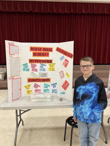 The 5th grade held their annual science fair. We had quite a few choose to complete a science fair project completely on their own. Many of these projects dove into the scientific process, where students made a hypothesis and had to create a procedure to find answers to their hypothesis. We had four projects chosen to move forward to the District STEM Fair; James Rosenvall, Ryah Clark, Oliva Rimington, Lucy Caldwell and Lily Webster. These students will be competing on February 9th, at the Summit Center in 