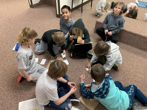 Second graders have been learning about goods, services, producers, and consumers. They had a chance to put it into practice today! Each student got to design their own store with a good or service and then sell them!
