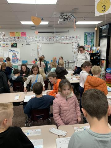 2nd grade loved showing off all of their hard work with research and writing. Each class got to share their animal books and we even had special guest visitors, Mrs. Beckstead and Mrs. Clark!