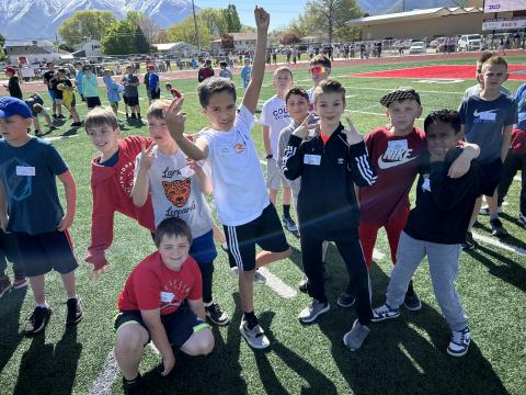 Students from Larsen 3rd - 5th grades held their track meets recently.  They all did a great job and were so happy to have great weather for them.  Larsen has some amazing athletes!