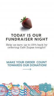Tonight is our Zupas fundraiser from 4-9 PM.  Our school will receive up to 25% of the proceeds.  We hope to see you there for dinner!