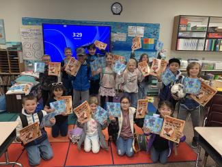 We have loved having book sponsors! Each student gets a brand new book each month to keep!