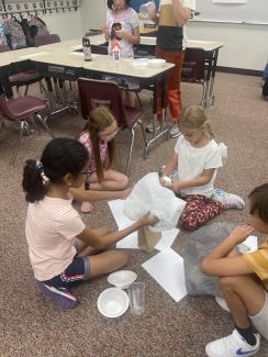 Our 4th grade has been working hard these first few weeks of school.  They worked on a math rounding escape room, built a rollercoaster in science to learn about energy, had a Disney and an egg drop.  Larsen fourth graders are ready to learn amazing things this school year!