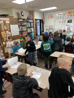 2nd grade loved showing off all of their hard work with research and writing. Each class got to share their animal books and we even had special guest visitors, Mrs. Beckstead and Mrs. Clark!