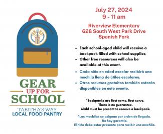 Gear Up for School Back Pack Event