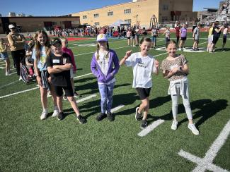 Students from Larsen 3rd - 5th grades held their track meets recently.  They all did a great job and were so happy to have great weather for them.  Larsen has some amazing athletes!