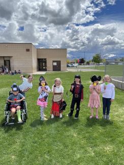 Ahoy, Mateys!  First grade had a Pirate Day celebration. They went on a swashbuckling adventure with a treasure hunt, pirate names, and pirate-themed learning! 