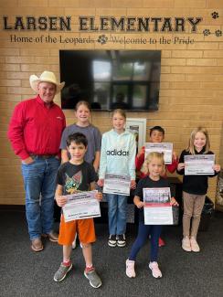 We are excited for these students for winning our Rodeo Reading Challenge.  Larsen students read a total of  155,571 minutes in the month of April!  Keep up all the great reading over the summer.  Thank you Spanish Fork City !