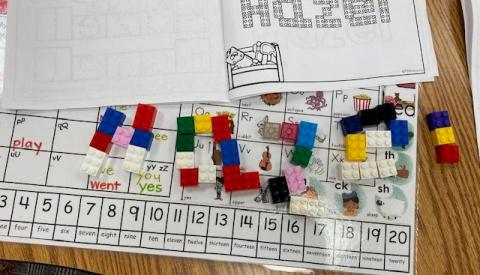 The kindergarteners at Larsen have been learning about their names.  They got to make their names with Legos yesterday.  It was hard but we are learning we can do hard things.  Way to go kids!
