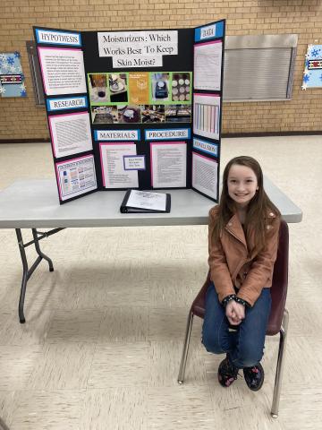 Today our 5th grade classes showed their science fair projects to the school and parents.  Students went through a lot of hard work and challenging experiments to prove their scientific theories.  Great job to all who participated and good luck to those moving onto the district level.