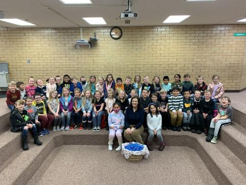 2nd graders got a very special visit from Nebo Credit Union yesterday. Mary Ann taught us about how important it is to save our money, the difference between a bank and credit Union, different ways to pay for things, and each student even got their own piggy bank! 