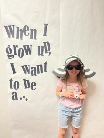 We have been celebrating our College and Career Week here at Larsen.  Thursday students got to dress up as what they want to be when they grow up.  We had teachers, astronauts, doctors, paleontologist, photographers, construction workers, policeman, nurses, zoo keeper and many others. We are excited for their futures!