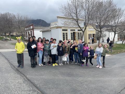 Fourth graders enjoyed their field trip at This Is The Place Heritage Park on Friday! They danced the Virginia Reel in the social hall, learned about leather-making at the saddle shop, explored the visitor center, and learned what it was like to be a student in a one-room schoolhouse. It was a blast! 