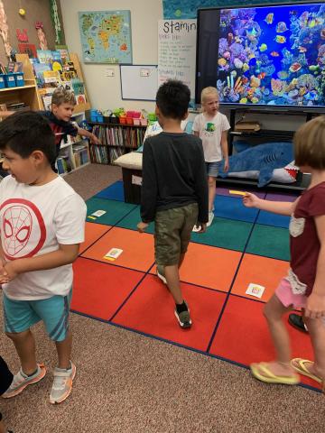 In Mrs. Stallings class students had to find their missing addends and match the popcorn to the bucket.  It was a fun way to learn that math concept.  Great job students!