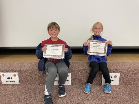 Here are our Leopard Leaders for the month of October. They were chosen for showing honor. Our recess leaders were also celebrated in our assembly! Well done little Leopards!