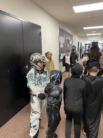 Halloween is Larsen's favorite time of year.  This years theme was Star Wars and it was out of this world!  Students were greeted by Darth Vader and many other characters from the movies.