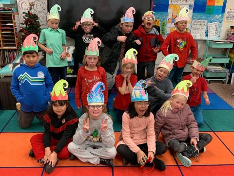Many of our classes celebrated Elf Day this week and had a lot of fun!  Here are some of their hats that they made.  Some classes also made gifts for their families that day.  
