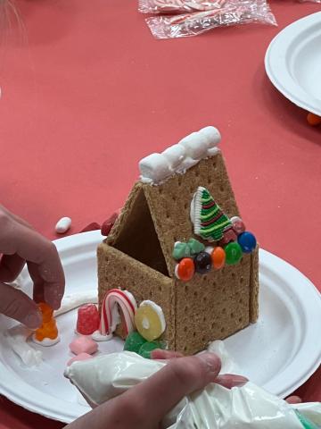 A favorite tradition in 3rd grade is making gingerbread houses each Christmas season.  Students had such a great time being creative and putting as much candy on their houses as possible.  Thank you to all our parents that came and helped with it also.  