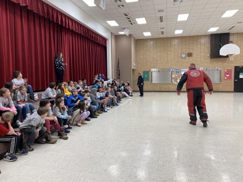 Fifth grade was excited to graduate from their NOVA program today! They’ve been learning how to be lone wolf in difficult situations and make smart decisions. They got the celebrate by learning about the K-9 unit. 