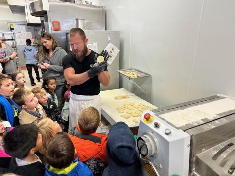 Some of the kindergarten classes got to take a field trip to Donut Run. Derek taught them about how to make donuts, read them a donut story about being kind, and let them each pick a donut! They have been talking about yummy and yucky, and their donuts were definitely yummy!