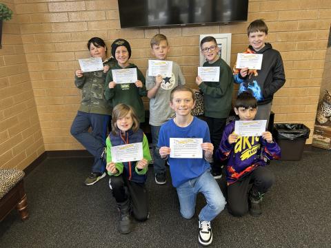 These amazing Larsen keyboarders will be moving onto the district level keyboarding competition in April.  Great job students!