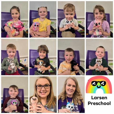 Our preschool had a fun pet adoption on Friday.  They sure adopted some cute furry friends!