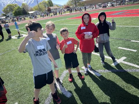 Students from Larsen 3rd - 5th grades held their track meets recently.  They all did a great job and were so happy to have great weather for them.  Larsen has some amazing athletes!