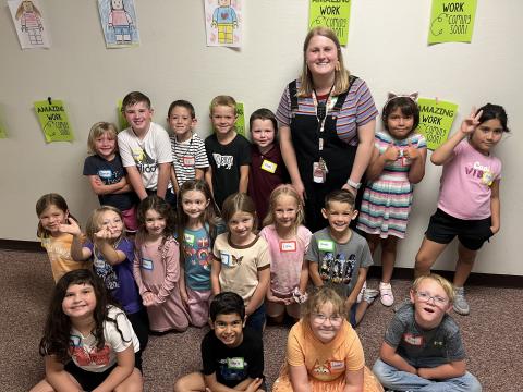 We were so happy to see all these students smiling faces back at school yesterday.  Larsen Leopards are the BEST!