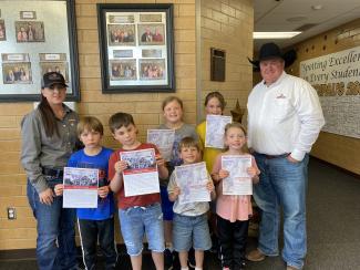 Would would like to congratulate Grant Williams, Darcy Horton, Cooper Jeffress, Silas Dansie, Rogue Llewellyn and McKayla Larson on being our Fiesta Days Rodeo Reading Challenge winners!  Each one receives 2 tickets to the rodeo in July.  Darcy Horton and Cooper Jeffress were the grand prize winners and will receive,  along with the 2 tickets, boots, hat, jeans and shirt.  The total minutes read for our entire school is 168,785 minutes during the month of April.  We are so proud all the hard work our Larsen