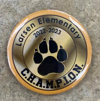 Larsen Elementary students showed off their school spirit last week.  Our theme this year is about being a CHAMPION.  