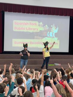 Larsen students were so excited to have employees from our new city library come and talk about all the amazing things going on there.  They also shared about the summer reading program that they will be having.  It was fun to learn more about it and the new building.  Let's keep reading all summer long kids!