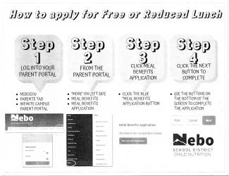 Please follow these directions to apply for free and reduced meals during this school year.