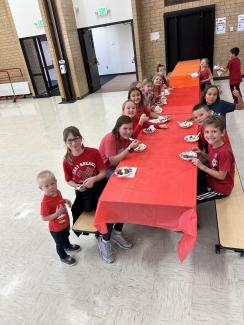 Everyone who submitted an entry into the reflections contest, got to attend an ice cream party!  There were so many amazing projects turned in.  Larsen Elementary is full of very creative and amazing students!