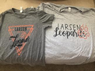 THIS Thursday, December 14th, on the same night as SEPs, the PTA will be hosting a Larsen Leopard t-shirt swap. We will have a table in the main open area of the school with second-hand shirts for anyone who needs/would like a school shirt. They can be taken on a first come first serve basis. If you have unused Larsen shirts you would like to donate, please put them in the box in the front lobby of the school anytime this week or bring them on the night of SEPs! Thanks so much!  --Larsen PTA